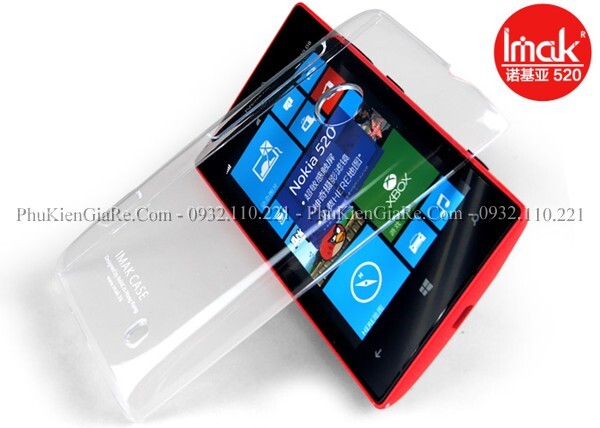 Ốp lưng Lumia 520 Trong Suốt Imak