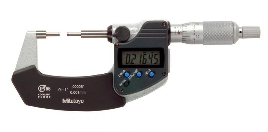 Panme đo ngoài điện tử đầu nhọn Mitutoyo 331-351-30