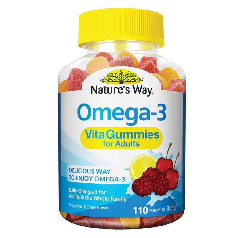 Kẹo Nature's Way Omega 3 vita gummies for adults 110 viên 