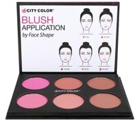 Phấn má hồng City Color Glow Pro Blush Palette Shimmer Collection