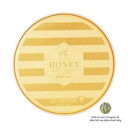 Phấn nước Skinfood Royal Honey Cover Bounce Cushion SF50+ PA+++ (15g)