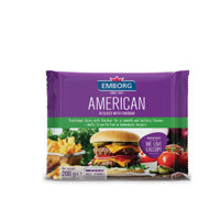 Phô mai lát American với Cheddar hiệu Emborg 200g