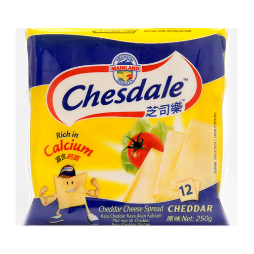 Phô mai lát vị sữa Chesdale gói 250g 12 lát