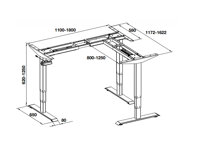 Phụ kiện nâng hạ mặt bàn 633.44.042