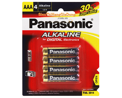 Pin đũa AAA Alkaline PANASONIC LR03T/4B
