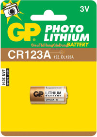 Pin Máy Ảnh Lithium 3V GP CR123A