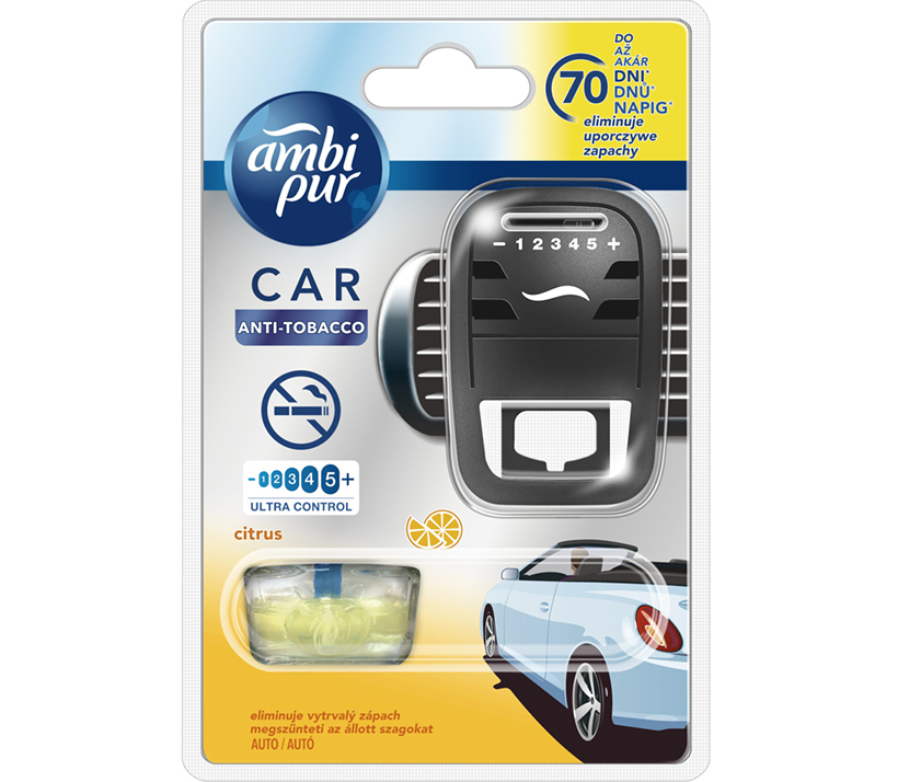 Kẹp thơm xe hơi Ambi Pur Car Air Freshener Starter Kit ABP7861 7ml ...