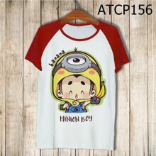 Áo thun tay màu Cậu bé minions ATCP156
