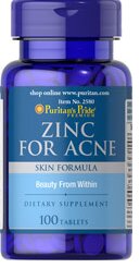 Puritan's pride Zinc for Acne 100 viên