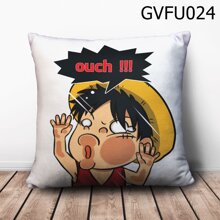 Gối vuông Luffy bẹo má - GVFU024