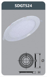 Đèn led panel âm trần tròn Duhal SDGT524 