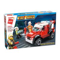 Qman Bộ đồ chơi xếp hình 2801 - Ô tô điều phối