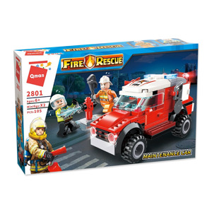 Qman Bộ đồ chơi xếp hình 2801 - Ô tô điều phối