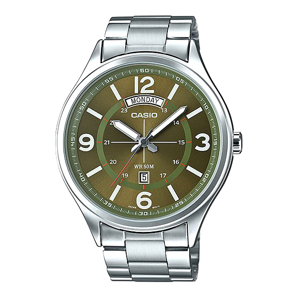 Đồng hồ nam dây thép Casio MTP-E129D 