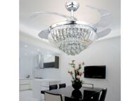 Quạt trần đèn pha lê CS-25