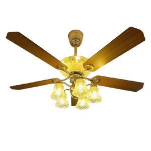 Quạt trần đèn trang trí DCT Fan 108 - Cánh gỗ
