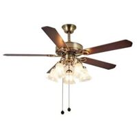 Quạt trần đèn trang trí DCT Fan 102 - Cánh gỗ