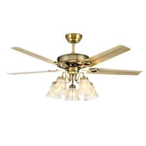 Quạt trần đèn trang trí DCT Fan 102 - Cánh kim loại