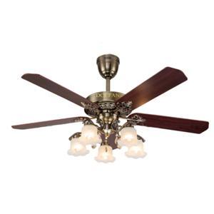 Quạt trần đèn trang trí DCT Fan 137 - Cánh gỗ