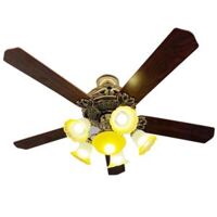 Quạt trần đèn trang trí DCT Fan 109 - Cánh gỗ