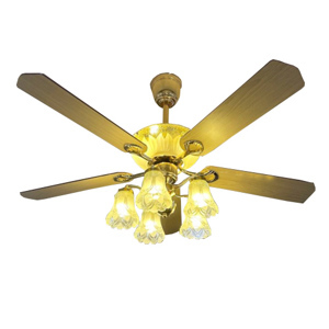 Quạt trần đèn trang trí DCT Fan 108 - Cánh gỗ