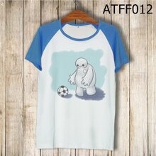 Áo thun tay màu Baymax chơi banh ATFF012