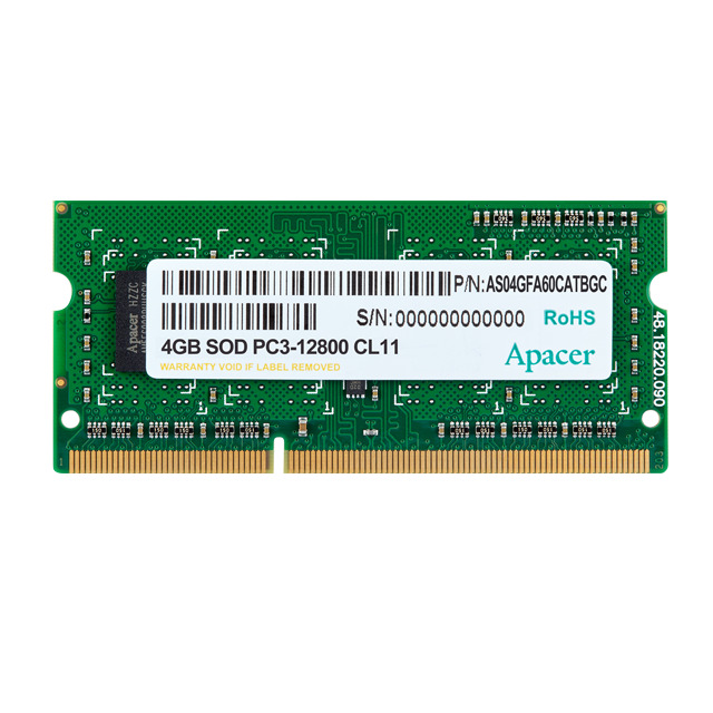 RAM Apacer 4GB DDR3 1600Mhz DS.04G2K.KAM