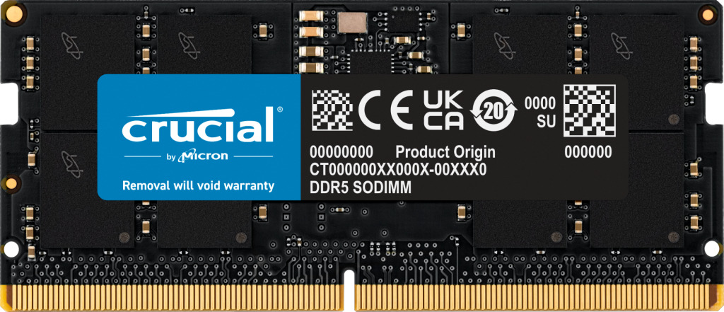 Ram laptop Crucial 16GB DDR5 bus 4800Mhz CL40 CT16G48C40S5