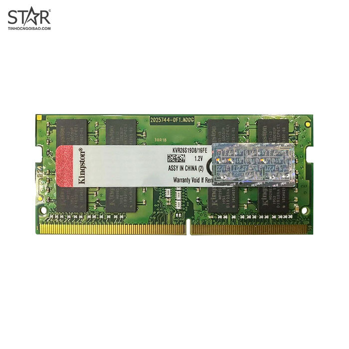 Ram Laptop Kingston 16GB (1x16GB) DDR4 2666MHz (KVR26S19D8/16FE)