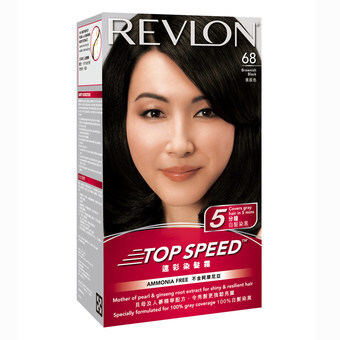 Revlon Top Speed Hair Color Brownish Black 40g/15ml