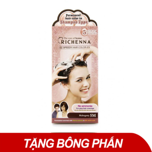 Thuốc nhuộm tóc phủ bạc Richenna EZ Speedy Hair Color EX EZ5M