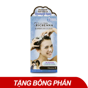 Thuốc nhuộm tóc phủ bạc Richenna EZ Speedy Hair Color EX EZ05