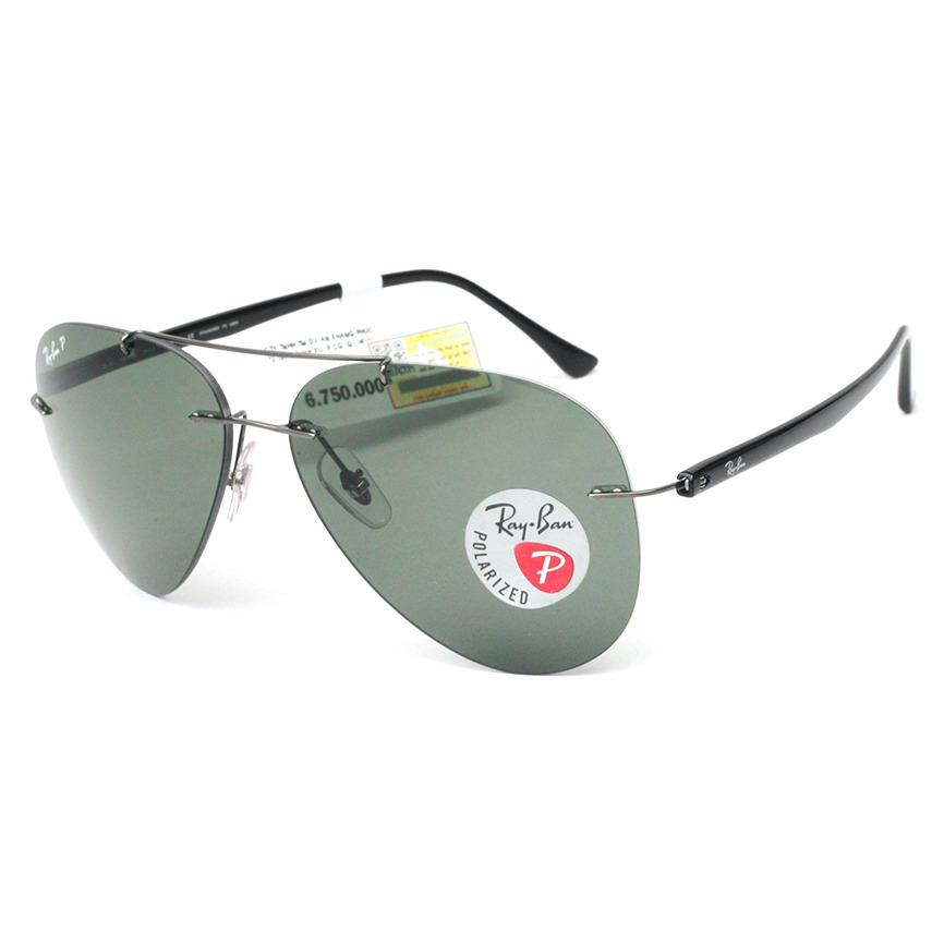 Kính mát Unisex Rayban gọng đen tròng đen RB8058-004-9A 