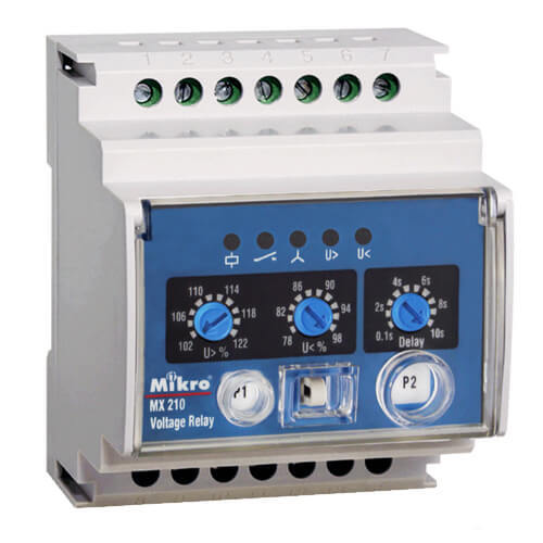 Rơ le bảo vệ điện áp đa tính năng Mikro MX210