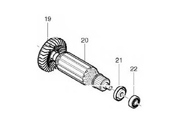 Rotor máy mài Makita 515678-1