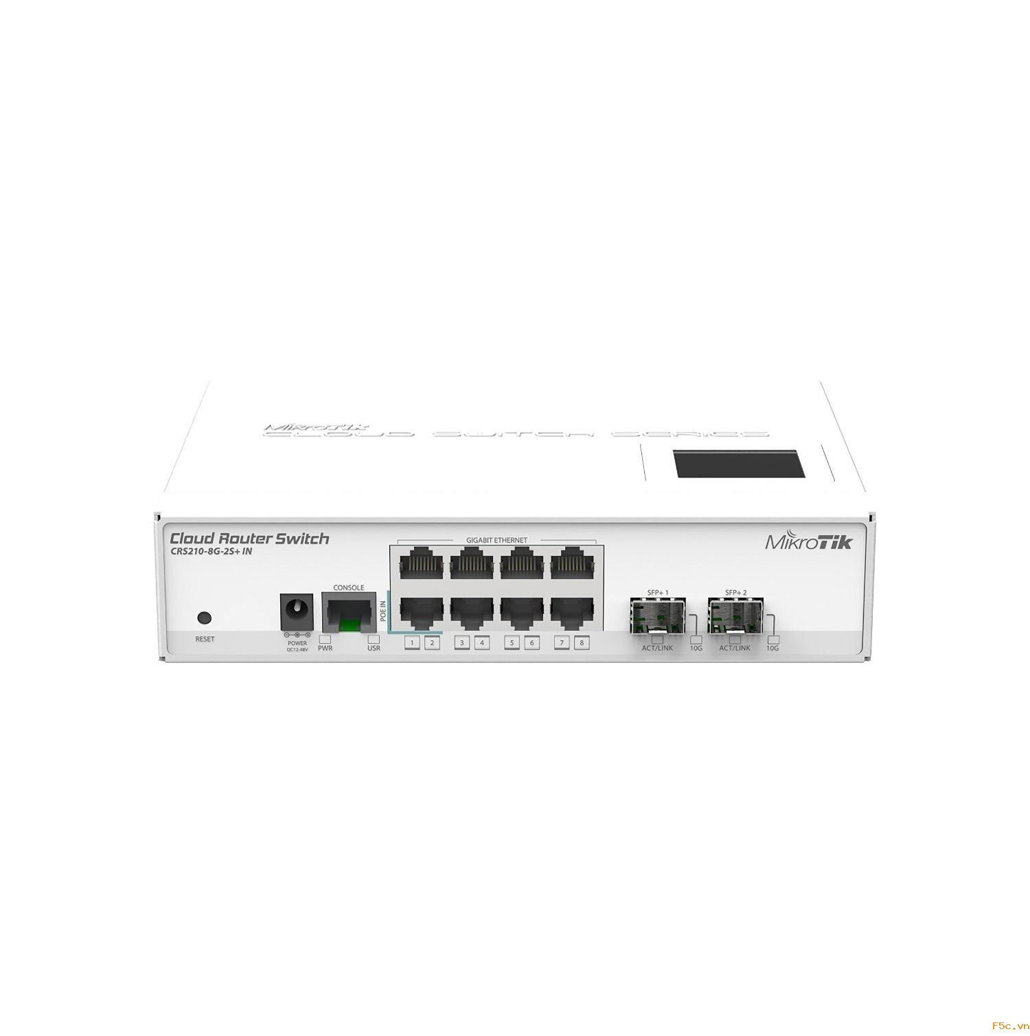 Router Switch Mikrotik CRS210-8G-2S+IN