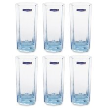 Bộ 6 ly cao thủy tinh Luminarc Octime Ice Blue J5850 320 ml