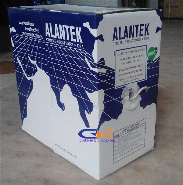 Cáp mạng Alantek cat5 UTP 