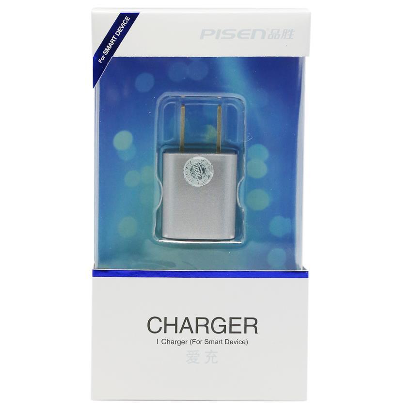 SẠC PISEN DUAL USB IPAD CHARGER 1A/2.4A