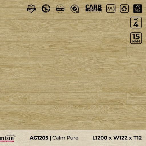 Sàn gỗ công nghiệp cao cấp 12ly Lamton AG1205