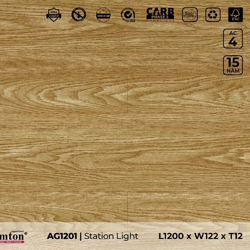 Sàn gỗ công nghiệp cao cấp 12ly Lamton AG1201