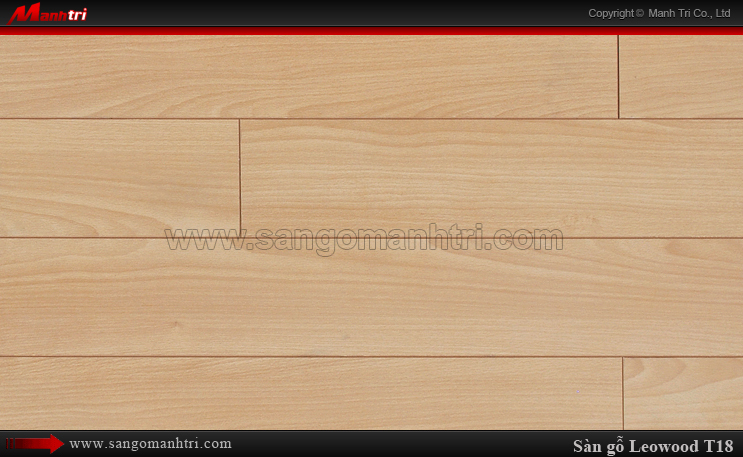Sàn gỗ công nghiệp LeoWood T18