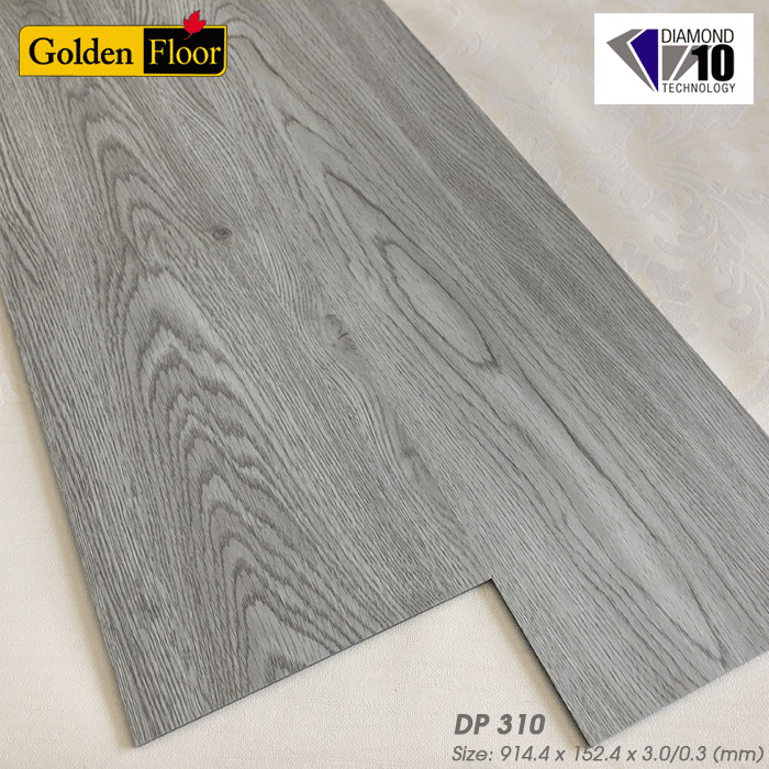 Sàn nhựa dán keo vân gỗ Golden DP310 3mm