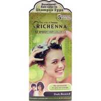 Sản phẩm nhuộm tóc dạng dầu gội Richenna 60g x 3