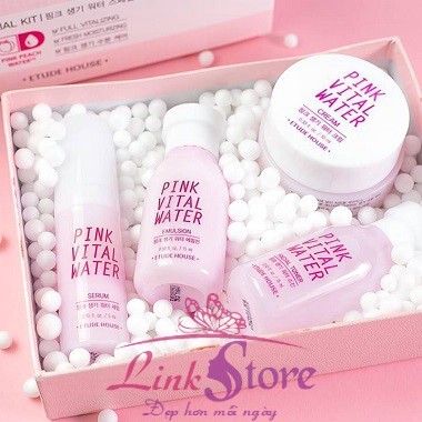 Set dưỡng da Etude House Pink Vital Water Special Trial Kit
