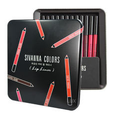 Set son bút chì Sivanna Color Lip Liner Set