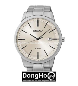 Đồng hồ nam dây da Seiko Quartz SGEH07P1