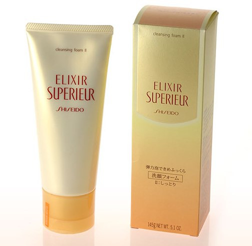 Shiseido Elixir Superieur Cleansing Foam I - Sữa rửa mặt dạng bọt nhẹ dành cho da nhờn.