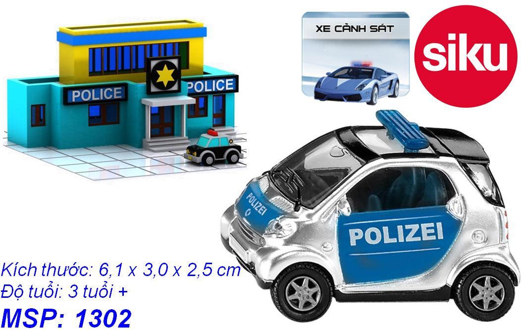 Mô hình xe cảnh sát thông minh Siku 1302