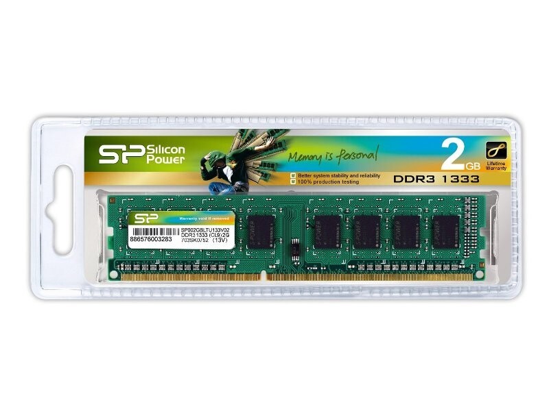 RAM Silicon Power DDR3 2Gb Bus 1333MHz PC-10600